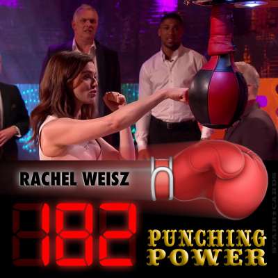 Actress Rachel Weisz scores 182 on arcade boxing machine on 'The Graham Norton Show'