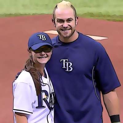 Chelsea Baker pitches batting practice for Tampa Bay Rays