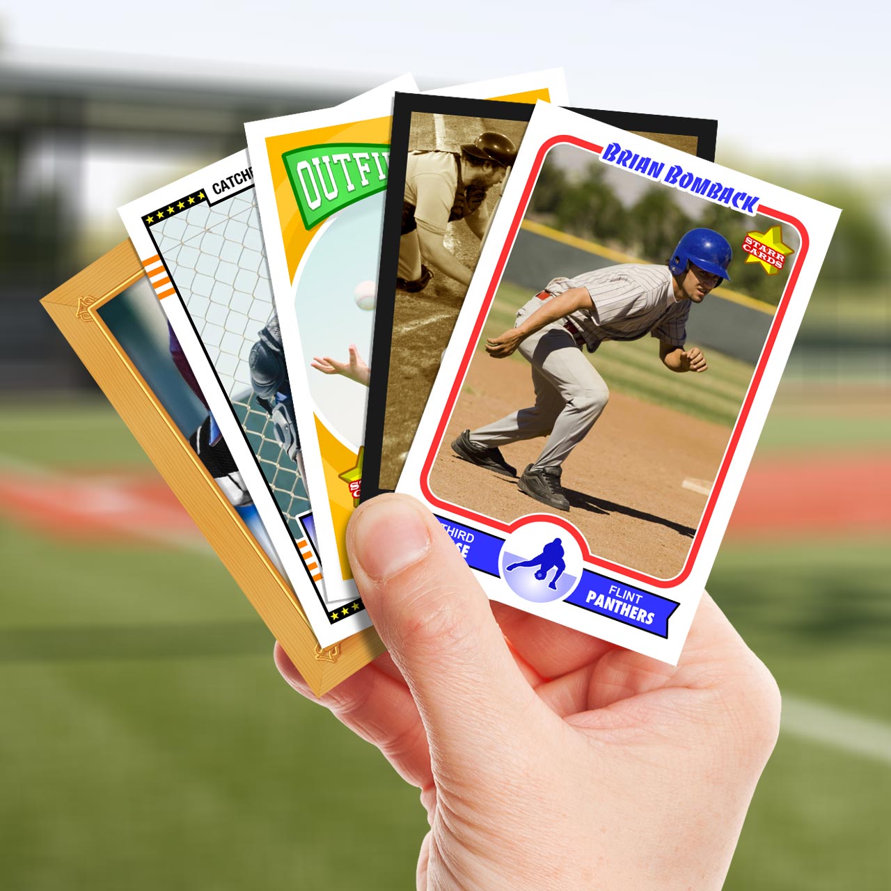 Make Your Own Baseball Card Free Printable Printable Templates