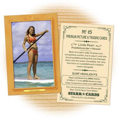 Surfing card template from Starr Cards Surfing Card Maker.