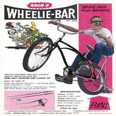 Wham-O Wheelie-Bar advertisement