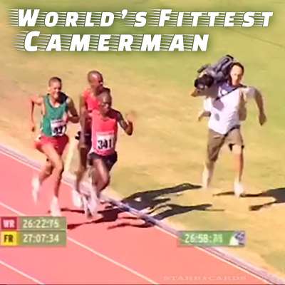 World's fittest cameraman outraces 10K runners in Powerade commercial