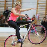 Artistic cycling is like gymnastics on wheels for Nicole Frýbortová