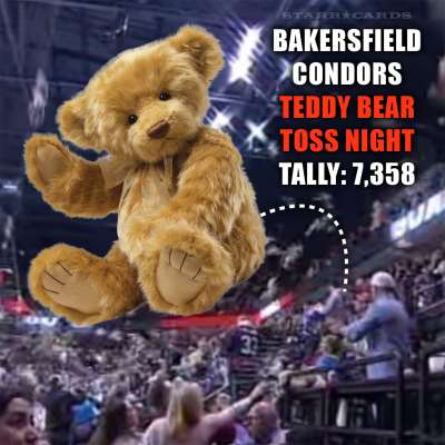 Bakersfield Condors Teddy Bear Toss Night