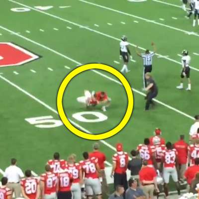 Buckeyes coach Anthony Schlegel body slams fan