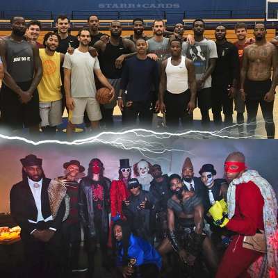 Cleveland Cavaliers transform for LeBron James' 2017 Halloween party