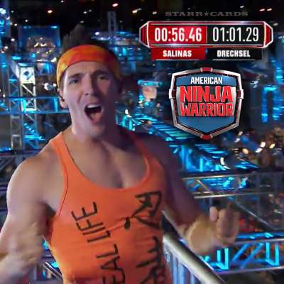Drew Drechsel finishes American Ninja Warrior Las Vegas Finals Stage 1 with the fastest time