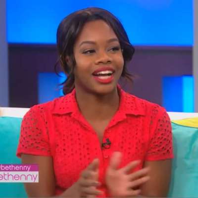 Gabby Douglas on Bethenny Frankel's talk show