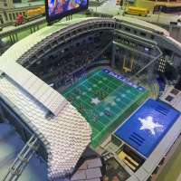 Lego model of Dallas Cowboys AT&T Stadium
