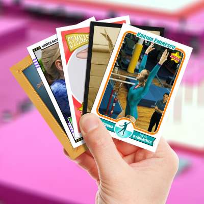 Make your own gymnastics card with Starr Cards.