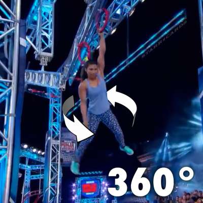 Meagan Martin impresses with 360 degree dismount on American Ninja Warrior