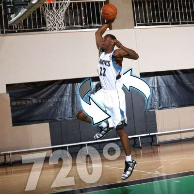 Minnesota Timberwolves star Andrew Wiggins attempts 720 dunk