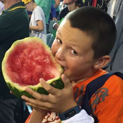Mitchell Schibeci is Watermelon Boy