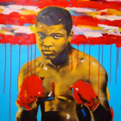 Muhammad Ali painting