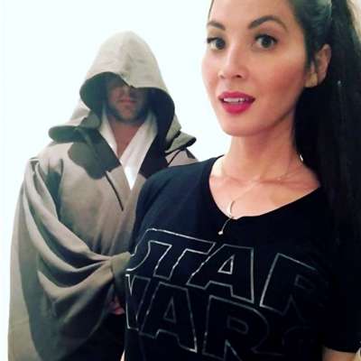 Olivia Munn with Aaron Rodgers as Obi-Wan Kenobi