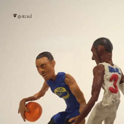 Stephen Curry And Chris Paul claymation