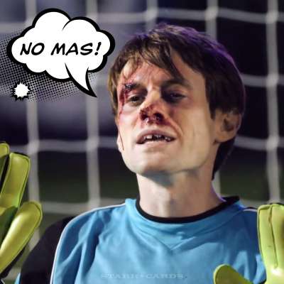 Yale goalie Scott Sterling has a stout snout